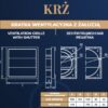 Kratka wentylacyjna 100/125 z żaluzją grawitacyjną PCV BIAŁA Dospel