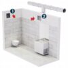 WENTYLATOR ŁAZIENKOWY 100 MM HIGROSTAT TIMER 52 WZORY +KLAPA ZWROTNA GRATIS