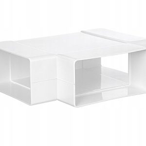 Trójnik płaski 110 x 55 mm trójnik do kanału płaskiego PCV tworzywo Dospel