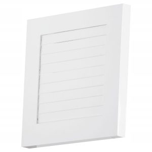 Kratka wentylacyjna z żaluzją mechaniczną 140x210 mm biała prostokątna