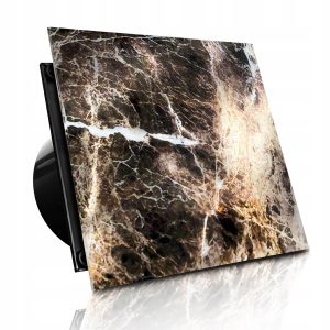 WENTYLATOR DOMOWY VERONI GLASS Ø100 S - Bliss Black