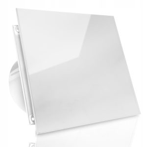 WENTYLATOR DOMOWY VERONI GLASS Ø120 WC - Biały