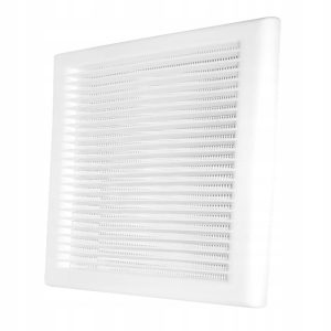 Kratka wentylacyjna DL 135 mm biała z siatką PCV DOSPEL