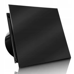 WENTYLATOR DOMOWY VERONI GLASS Ø100 WCH - czarny mat