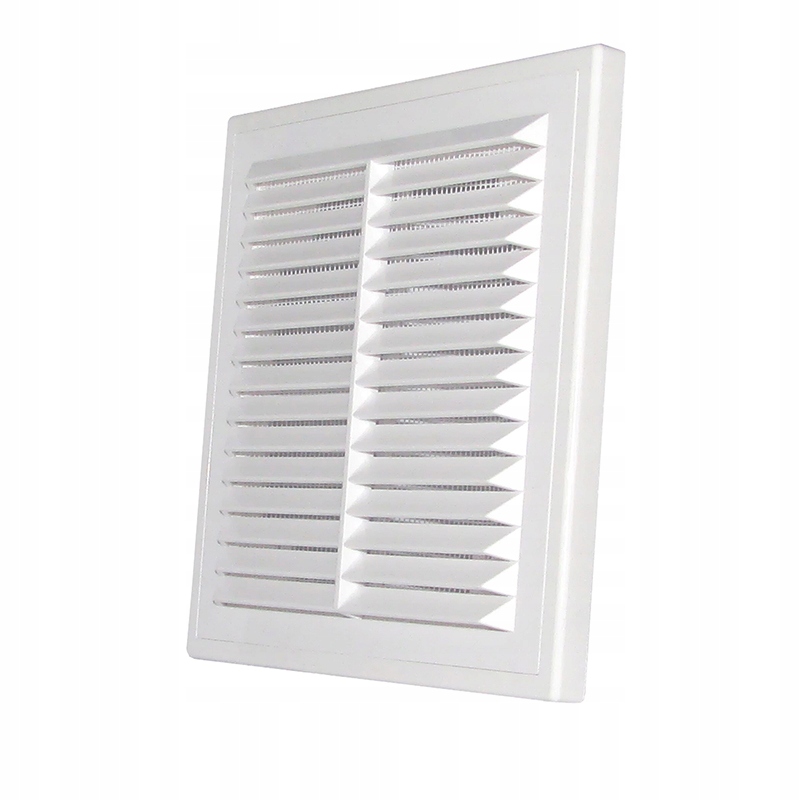 Kratka wentylacyjna D 150 RW biała z siatką PCV DOSPEL - obrazek 3