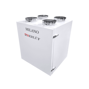 Rekuperator i oczyszczacz powietrza w jednym -  BERLÜF MILANO 700 - Króćce do góry