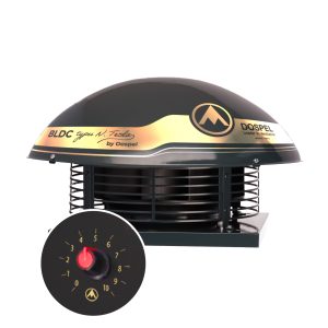 Wentylator dachowy promieniowy Ø315 WD II z silnikiem BLDC typu N. Tesla DOSPEL