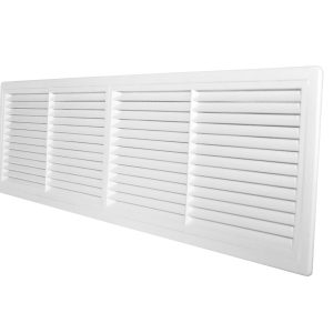 Kratka wentylacyjna D 430X110 RW biała z siatką PCV DOSPEL