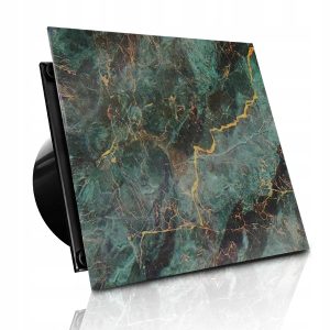 WENTYLATOR DOMOWY VERONI GLASS Ø100 S - Black & Gold