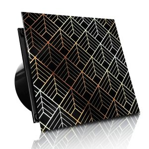 WENTYLATOR DOMOWY VERONI GLASS Ø100 S - Gold Diamonds