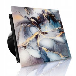 WENTYLATOR DOMOWY VERONI GLASS Ø100 S - Grey Flower