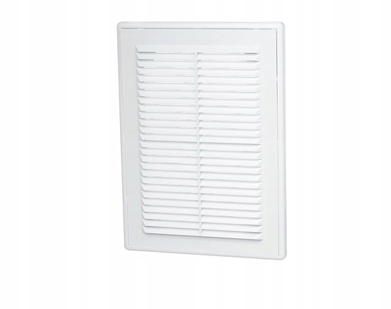 Kratka wentylacyjna D/235 W biała z siatką PCV DOSPEL - obrazek 4