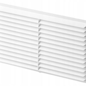 Kratka wentylacyjna 220x120 biała z siatką PCV DOSPEL
