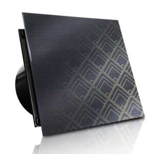 WENTYLATOR DOMOWY VERONI GLASS Ø100 – Black Diamonds