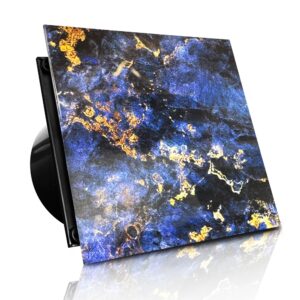 WENTYLATOR DOMOWY VERONI GLASS Ø100 – Galaxy Black