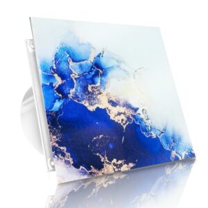 WENTYLATOR DOMOWY VERONI GLASS Ø100 – Galaxy Blue