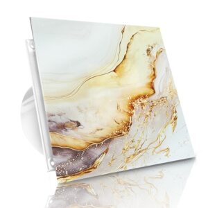 WENTYLATOR DOMOWY VERONI GLASS Ø100 – Gold Way