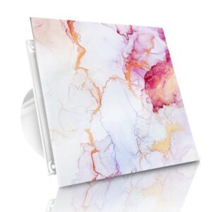 WENTYLATOR DOMOWY VERONI GLASS Ø100 – Pink Gold Stone