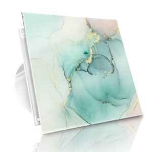 WENTYLATOR DOMOWY VERONI GLASS Ø100 – Stone Green Flower