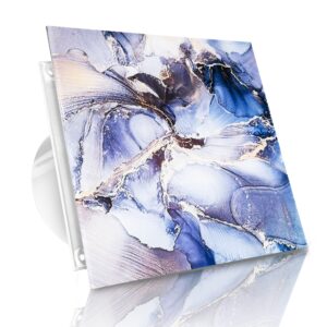 WENTYLATOR DOMOWY VERONI GLASS Ø100 – Stone Grey Flower