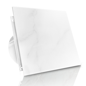 WENTYLATOR DOMOWY VERONI GLASS Ø100 – White Marble
